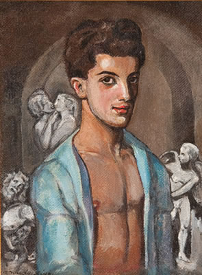 Portrait of a Young Man, possibly Leonide Massine