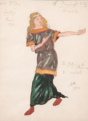 A Costume Design for the Opera "Sadko" - 1930