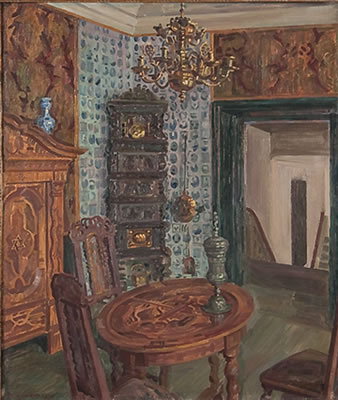 Interior Scene - 1916 by Gustav Wustmann - Auction record, sale price, and art valuation. Compare with similar artists and explore comparable artworks.