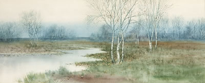 Landscape with Stream and Trees