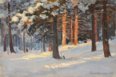 Pine Forest in Winter - 1916
