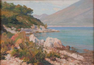 Sea Cove and Sand Dunes - a pair - circa 1927
