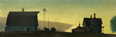 Farm Silhouette - circa 1948