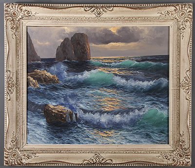 Shoreline of Capri at Dusk