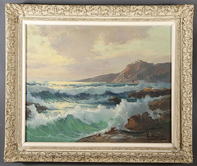Coastal Scene at Sunset