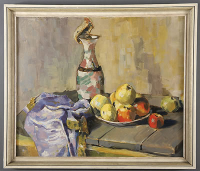 Still Life with Vase and Fruit