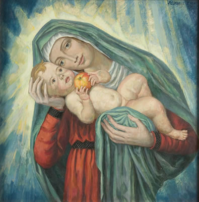 Madonna and Child by Franz Becker-Tempelburg - Auction record, sale price, and art valuation. Compare with similar artists and explore comparable artworks.
