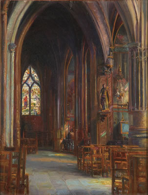 Interior View of a Cathedral by Pierre Commarmond - Auction record, sale price, and art valuation. Compare with similar artists and explore comparable artworks.