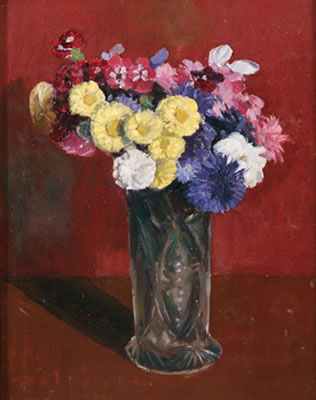 Bouquet of Flowers in a Cut Glass Vase- 1924 by Aristide Capelle - Auction record, sale price, and art valuation. Compare with similar artists and explore comparable artworks.
