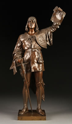 Sample artwork by Albrecht Hambresin (1850 - 1937), known for sculpture, particularly in bronze and marble - View similar artists and auction records