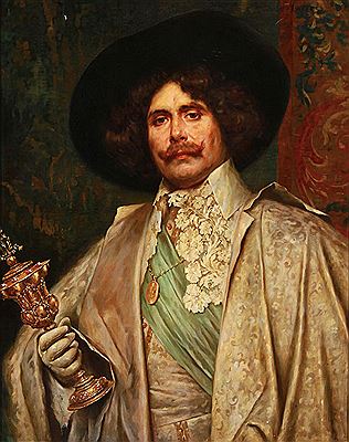 Cavalier with Covered Cup