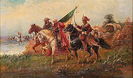 Assembly of Horsemen on the Move