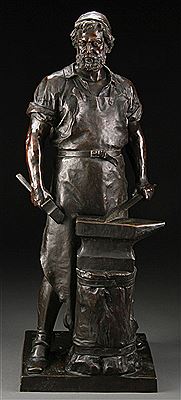 Blacksmith by Wilhelm Albermann - Auction record, sale price, and art valuation. Compare with similar artists and explore comparable artworks.