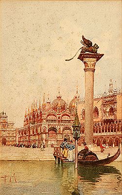 View of St. Mark's Square, Venice from the Grand Canal