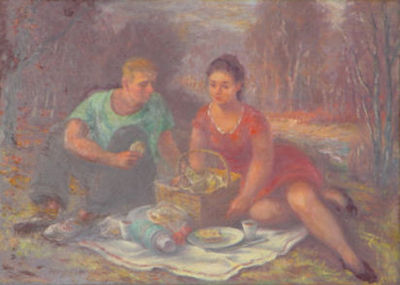 The Picnic by Harry Davis Jr - Auction record, sale price, and art valuation. Compare with similar artists and explore comparable artworks.