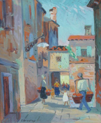 Venice Street with Figure