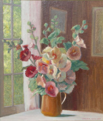 Sample artwork by Genevieve Graf (1890 - 1961), known for floral still-life painting, teacher - View similar artists and auction records