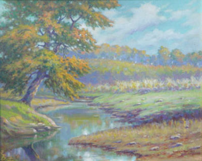 Vivid Reflective Stream by Robert Marshall Root - Auction record, sale price, and art valuation. Compare with similar artists and explore comparable artworks.