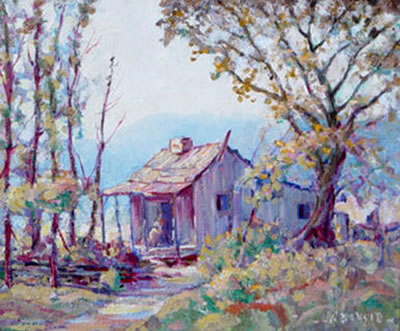 Sample artwork by Louis Bonsib (1892 - 1979), known for landscape and still life painting, teaching, commercial art - View similar artists and auction records