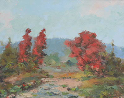 Sample artwork by Von Williamson (1924 - 2002), known for midwestern landscape - View similar artists and auction records
