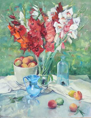 Still Life: Flowers and Fruit