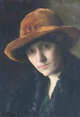 Portrait of Marie Goth: Self-portrait as a Young Woman