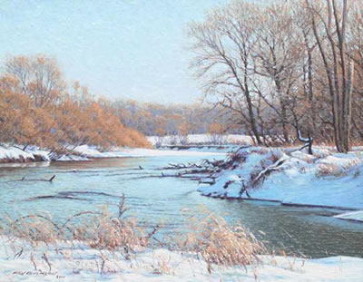 "Winter Day on White River"