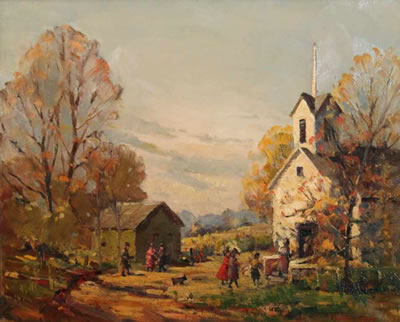 Sunday Morning, Brown County Church