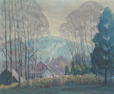View into Nashville by Frederick Rigley - Auction record, sale price, and art valuation. Compare with similar artists and explore comparable artworks.