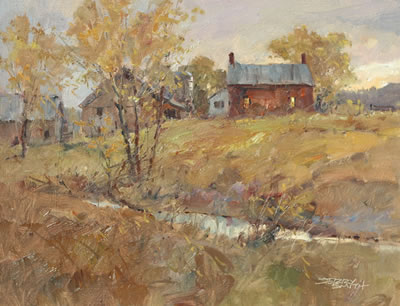 "Sunset on the Farm" by Jerry Smith - Auction record, sale price, and art valuation. Compare with similar artists and explore comparable artworks.