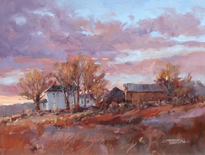 Sample artwork by Jerry Smith (Born 1944), known for landscape, coastal - View similar artists and auction records