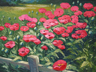 "Poppies in the Garden"