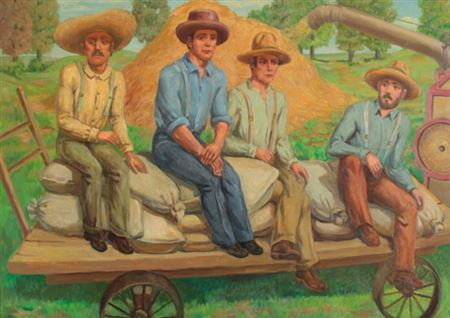 Farmers on the Wagon by Ralph Spann Craig - Auction record, sale price, and art valuation. Compare with similar artists and explore comparable artworks.