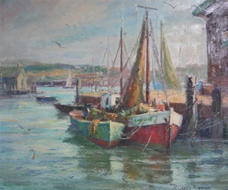 East coast Harbor Scene