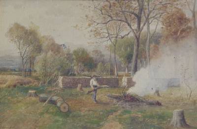 The Wood Chopper by Clarence Ball - Auction record, sale price, and art valuation. Compare with similar artists and explore comparable artworks.