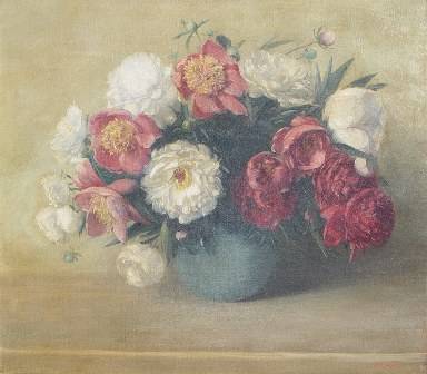 Major Oil Still Life "Peonies"