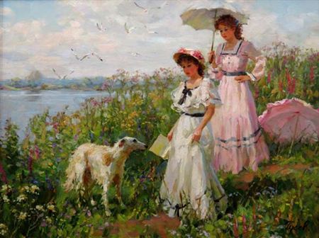 By the banks of the river by Vladimir Goussev - Auction record, sale price, and art valuation. Compare with similar artists and explore comparable artworks.