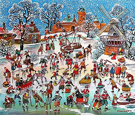 Winter village