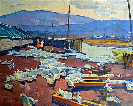 Sample artwork by Viktor Fedorovitch Vasin (1919 - 1997), known for painting - View similar artists and auction records