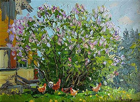 "Blossoming Bush" by Irina Ribakova - Auction record, sale price, and art valuation. Compare with similar artists and explore comparable artworks.