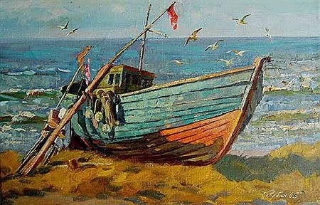 "A fishing boat" 1965