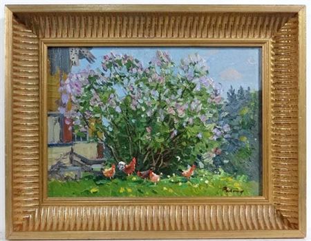 "Blossoming Bush" by Irina Ribakova - Auction record, sale price, and art valuation. Compare with similar artists and explore comparable artworks.
