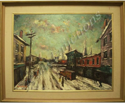 WINTER CITY STREET