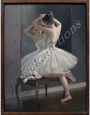 FIT FOR THE RECITAL by August Albo - Auction record, sale price, and art valuation. Compare with similar artists and explore comparable artworks.