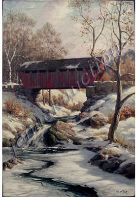 COVERED BRIDGE-WINTER