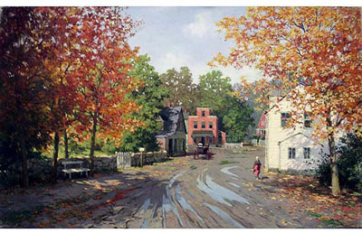 "AFTER THE RAIN" by August Albo - Auction record, sale price, and art valuation. Compare with similar artists and explore comparable artworks.