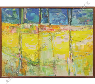 Abstract landscape by Margot Krouwer - Auction record, sale price, and art valuation. Compare with similar artists and explore comparable artworks.