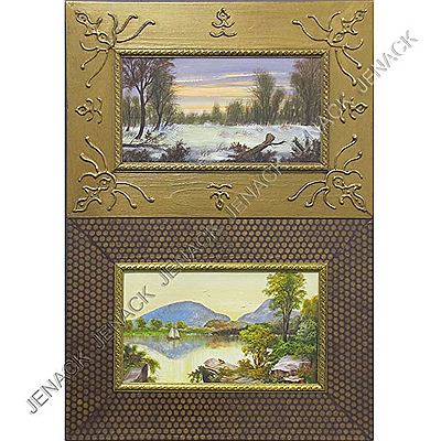 HUDSON RIVER VIEW AND WINTER LANDSCAPE (a pair)