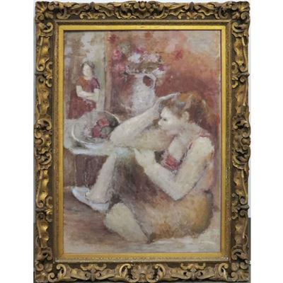 INTERIOR WITH FIGURES, UNTITLED