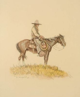 Cowboy on Horse